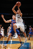 New York Knicks v Washington Wizards: JaVale McGee and Timofey Mozgov