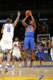 New York Knicks v Golden State Warriors: Toney Douglas and Monta Ellis