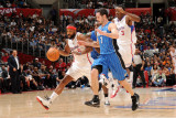 Orlando Magic v Los Angeles Clippers: Baron Davis and JJ Redick