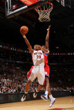 Philadelphia 76ers v Toronto Raptors: Leandro Barbosa and Thaddeus Young