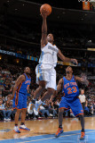 New York Knicks v Denver Nuggets: Chauncey Billups and Toney Gouglas