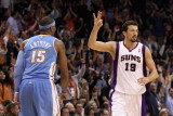 Denver Nuggets v Phoenix Suns: Carmelo Anthony and Hedo Turkoglu