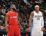 Los Angeles Clippers v Denver Nuggets: Baron Davis and Carmelo Anthony