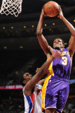 Los Angeles Lakers v Detroit Pistons: Devin Ebanks and Ben Gordon