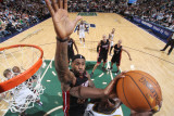 Miami Heat v Utah Jazz: LeBron James and Al Jefferson