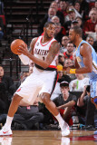 Denver Nuggets v Portland Trail Blazers: Shelden Williams and Armon Johnson