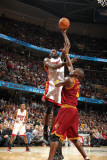 Miami Heat v Cleveland Cavaliers: Joel Anthony and Antawn Jamison