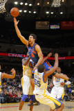 New York Knicks v Golden State Warriors: Landry Fields and Reggie Williams