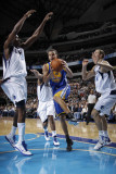 Golden State Warriors v Dallas Mavericks: Stephen Curry  Ian Mahinmi and Dirk Nowitzki