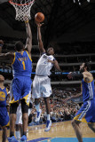 Golden State Warriors v Dallas Mavericks: Ian Mahinmi and Dorrell Wright