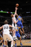 Golden State Warriors v San Antonio Spurs: Reggie Williams and Matt Bonner