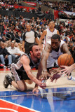 San Antonio Spurs v Los Angeles Clippers: Manu Ginobili and DeAndre Jordan