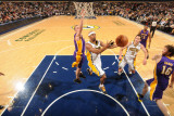 Los Angeles Lakers v Indiana Pacers: T J Ford and Steve Blake