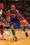 Detroit Pistons v Miami Heat: Richard Hamilton and LeBron James