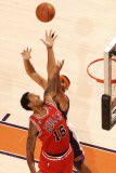 Chicago Bulls v Phoenix Suns: James Johnson and Jared Dudley