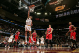Chicago Bulls v Cleveland Cavaliers: Anderson Varejao  Luol Deng and Joakim Noah