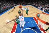 Boston Celtics v Philadelphia 76ers: Thaddeus Young and Marquis Daniels