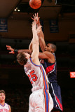 Atlanta Hawks v New York Knicks: TImofey Mozgov and Al Horford