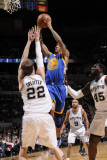 Golden State Warriors v San Antonio Spurs: Monta Ellis and Tiago Splitter