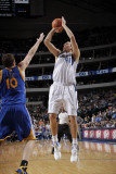 Golden State Warriors v Dallas Mavericks: Dirk Nowitzki and David Lee