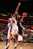 Memphis Grizzlies v Phoenix Suns: Xavier Henry  Earl Barron and Channing Frye