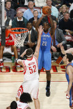 Oklahoma City Thunder v Houston Rockets: Jeff Green and Brad Miller