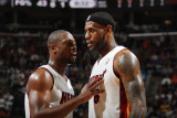 Miami Heat v Cleveland Cavaliers: Dwyane Wade and LeBron James