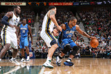 Orlando Magic v Utah Jazz: Jameer Nelson and Deron Williams
