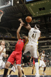 Toronto Raptors v Indiana Pacers: Linas Kleiza and James Posey