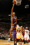 Phoenix Suns v Miami Heat: Josh Childress and James Jones