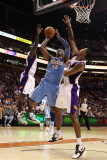 Denver Nuggets v Phoenix Suns: Carmelo Anthony and Channing Frye