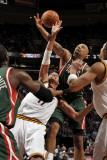 Milwaukee Bucks v Cleveland Cavaliers: Anderson Varejao and Drew Gooden