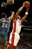 Washington Wizards v Miami Heat: Erick Dampier and Hilton Armstrong