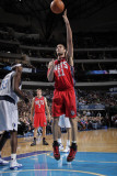 New Jersey Nets v Dallas Mavericks: Brook Lopez and Brendan Haywood
