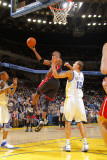 Miami Heat v Golden State Warriors: Chris Bosh and Andris Biedrins