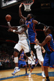 New York Knicks v Washington Wizards: Andray Blatche and Ronny Turiaf