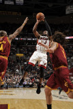 Miami Heat v Cleveland Cavaliers: Dwyane Wade  Antawn Jamison and Anderson Varejao