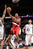 Portland Trail Blazers v San Antonio Spurs: Marcus Camby  Tim Duncan and Richard Jefferson