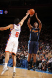 Denver Nuggets v New York Knicks: Chauncey Billups and Landry Fields