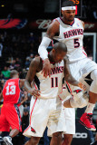 New Jersey Nets v Atlanta Hawks: Josh Smith and Jamal Crawford