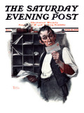 "Sorting the Mail" Saturday Evening Post Cover  February 18 1922