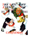 "White Christmas" Saturday Evening Post Cover  December 25 1937