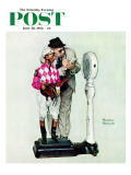 "Jockey Weighing In" Saturday Evening Post Cover  June 28 1958