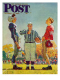 "Coin Toss" Saturday Evening Post Cover  October 21 1950