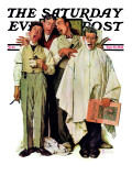 "Barbershop Quartet" Saturday Evening Post Cover  September 26 1936