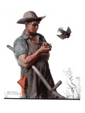 "Farmer and the Bird" or "Harvest Time"  August 18 1923