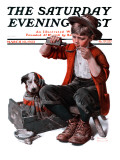 "Sick Puppy" Saturday Evening Post Cover  March 10 1923