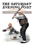 "Gramps at the Plate" Saturday Evening Post Cover  August 5 1916