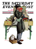"Bookworm" Saturday Evening Post Cover  August 14 1926