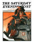 "London Coach" Saturday Evening Post Cover  December 5 1925